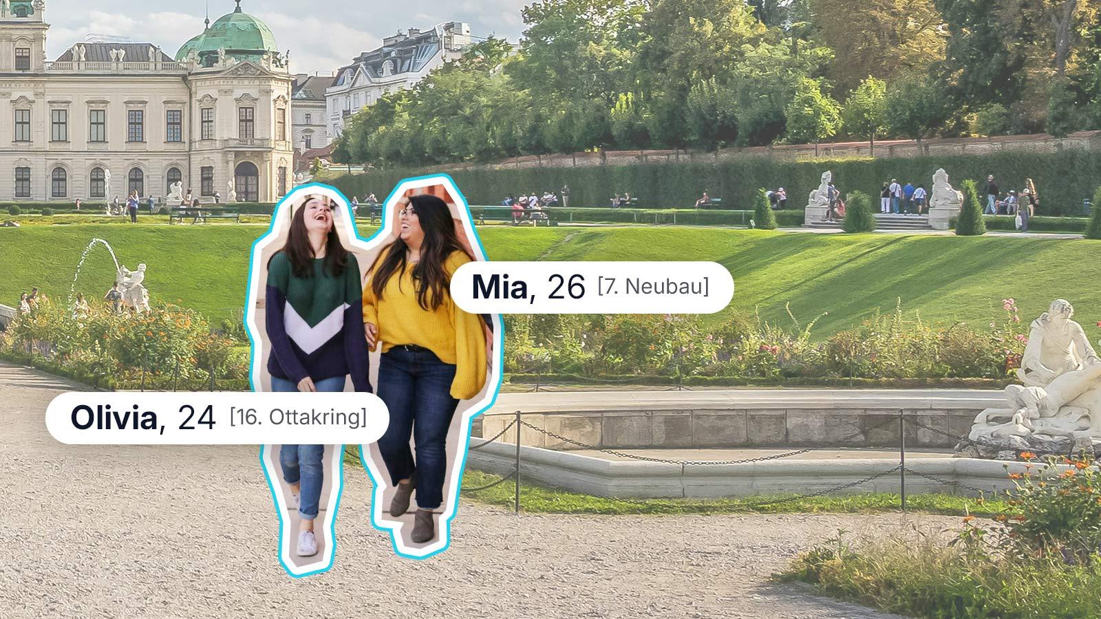 Menschen in Wien, die gemeinsam im Freien aktiv sind.